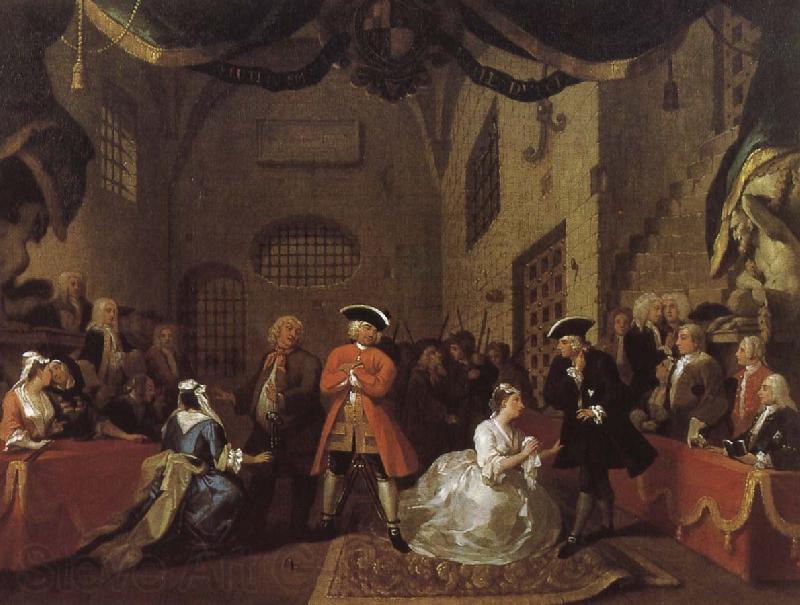 William Hogarth Beggar s opera Norge oil painting art